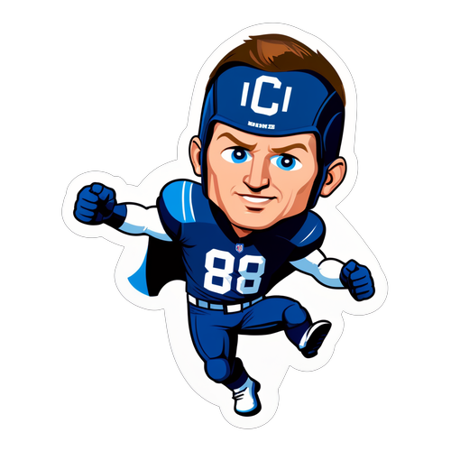 Peyton Manning Superhero Sticker