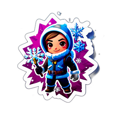 Fornite karakter i vintertema