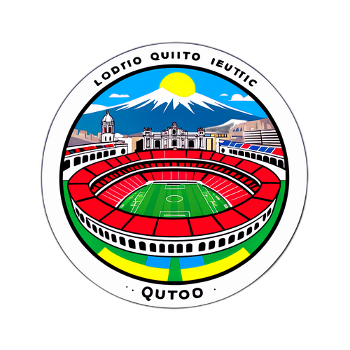 Stiker Stadion Sepak Bola Bersejarah LDU Quito