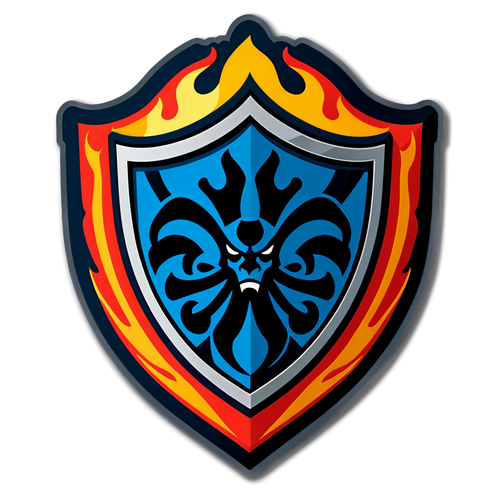 Emblema de Flamengo con Llamas