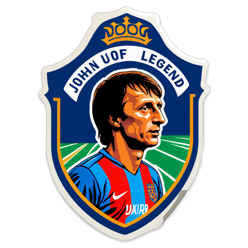 Erfgenaam van een Legende: Eerbetoon aan Johan Cruijff met deze Schitterende Sticker!