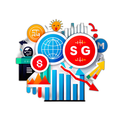 股市波動主題貼紙