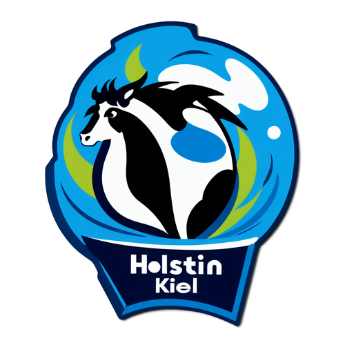 Minimalist design logo Holstein Kiel