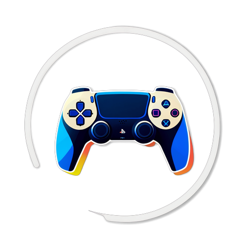 Minimalist PlayStation 5 Controller Sticker