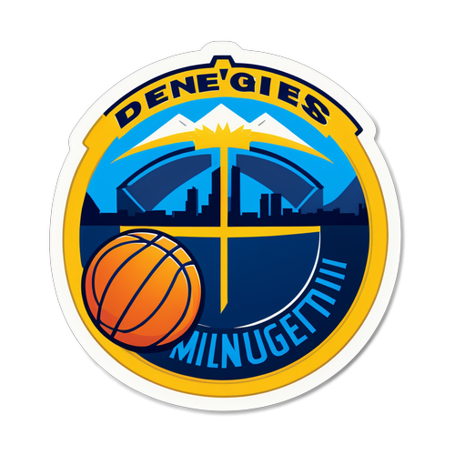 Denver Nuggets Basketball Sticker