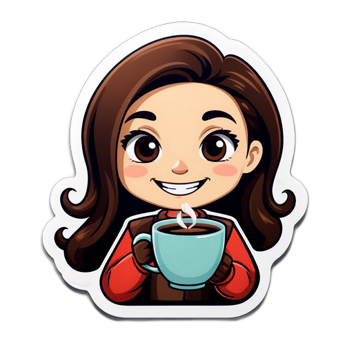 A barista barátságos mosollyal