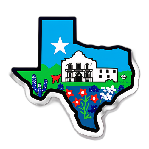 Stiker Bertemakan Texas