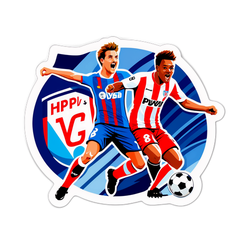 Stiker Pertandingan PSV vs Heerenveen