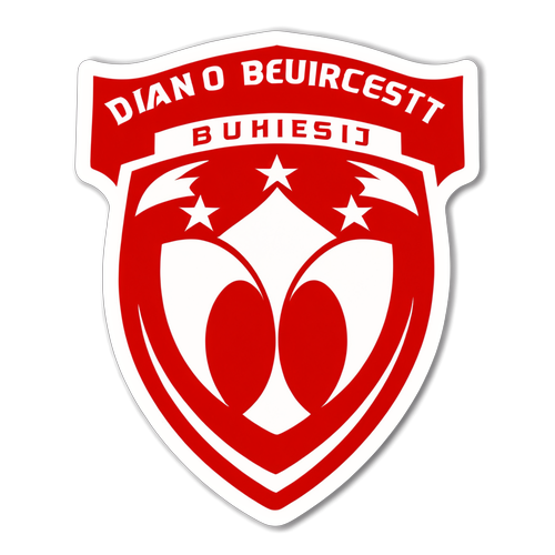 Sticker cu logo-ul echipei Dinamo București