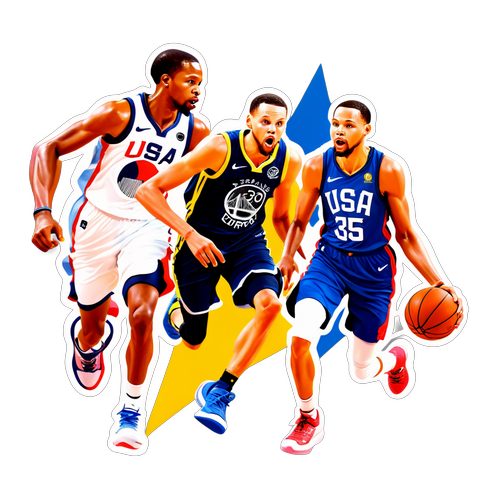 Mga Unti ng Hitsura: Stephen Curry at Kevin Durant, Sa Pagbabalik ng Digmaan sa Opisyal na Gawain ng Team USA vs France!