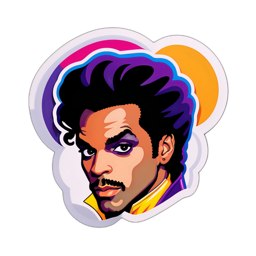 Autocollant de Prince avec son symbole emblématique
