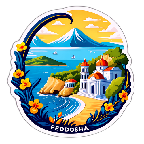 Стильне зображення краєвиду Феодосії