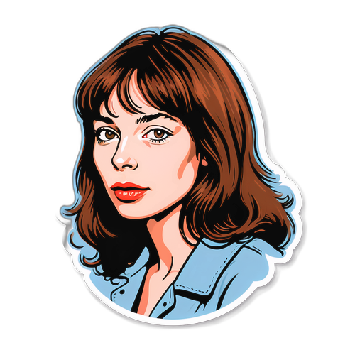 Στικέρ αφιερωμένο στη Jane Birkin