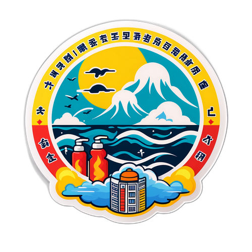 广东居民防台风准备贴纸