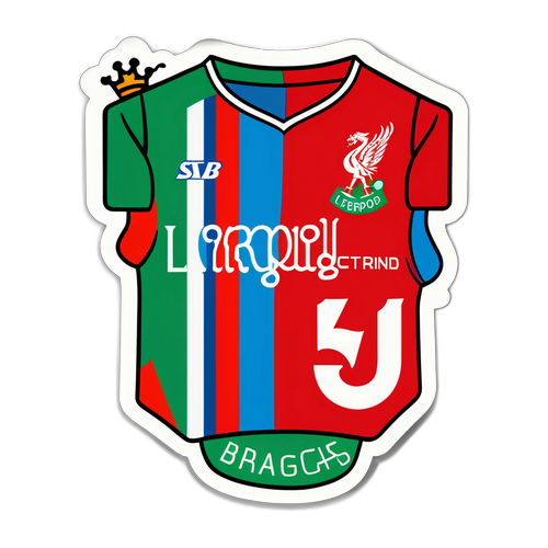 Makulay na Sticker ng Jersey ng Liverpool at Brighton