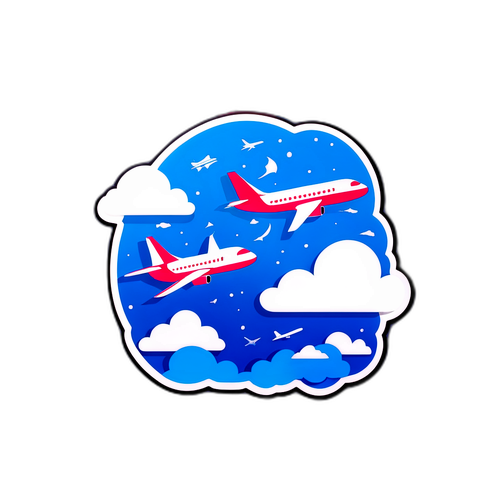 Sticker van de Luchtvaart