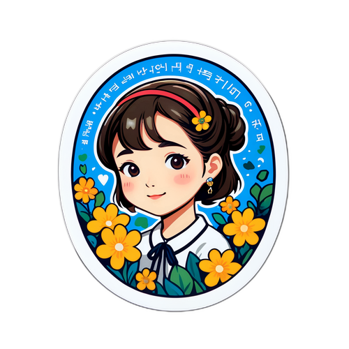 희망의 메시지를 담은 아트 스티커