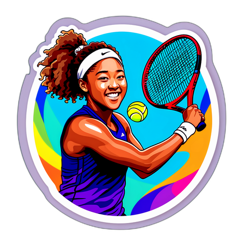 Autocolant motivațional cu Naomi Osaka