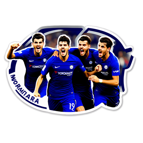 Chấn Động! Sticker Morata Ăn Mừng Bàn Thắng Gây Bão Cộng Đồng Tín Đồ Bóng Đá