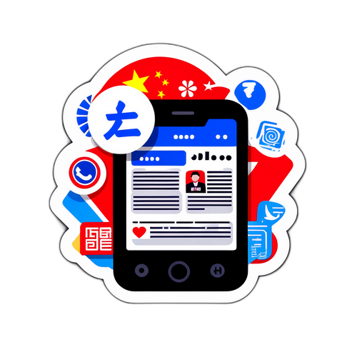 中國時報與現代社會的融合貼紙