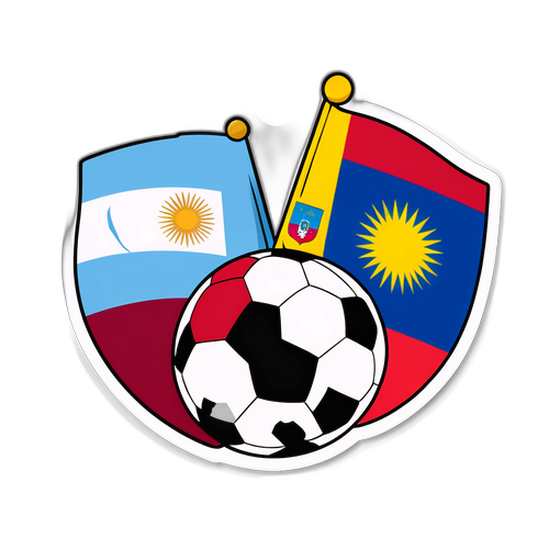 Autocolant cu tematică Argentina-Venezuela