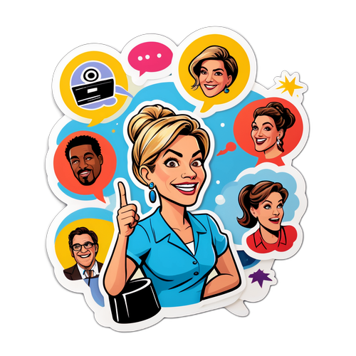 Autocollant ludique avec des scènes de film