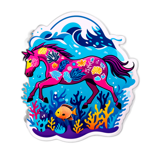 水下生态贴纸