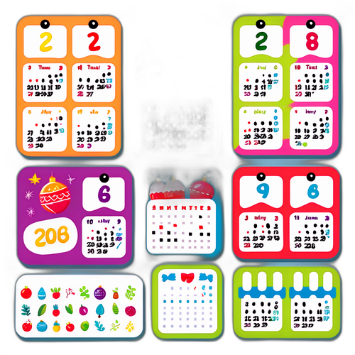2026 年日曆貼紙設計