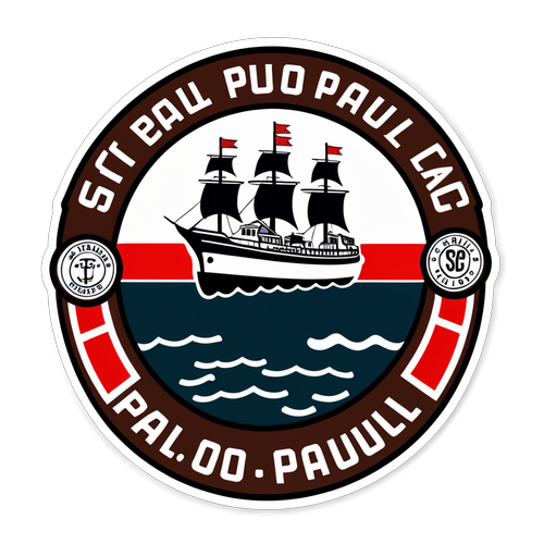 Nostalgischer Aufkleber über St. Pauli