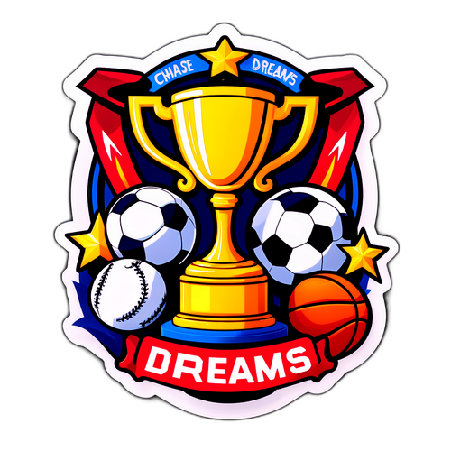 Sticker z osiągnięciami sportowymi