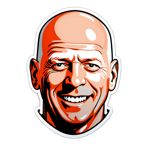 Ritratto Minimalista di Bruce Willis
