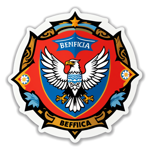 Scopri il Nuovo Adesivo Incredibile: Il Logo del Benfica Riprodotto con un Elegante Motivo Tradizionale Portoghese!