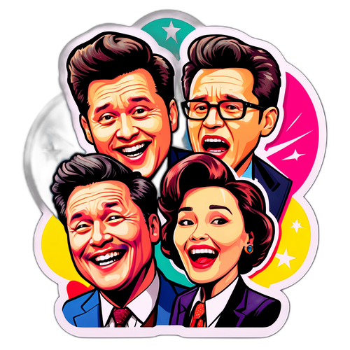 Pop-Art Sticker Inspired by 'The Interview'