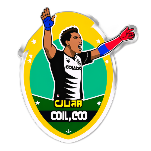 Sticker Colo Colo en acción