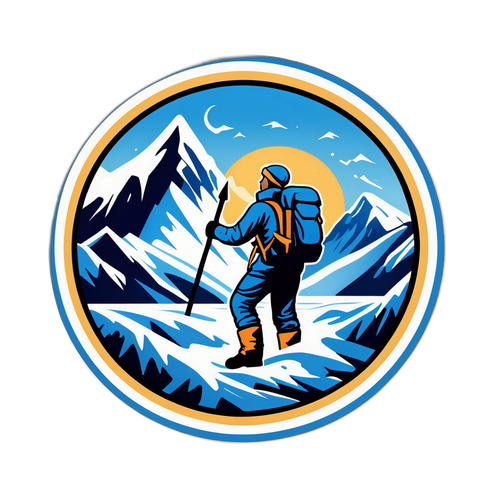 Un aventurier explorant les glaciers de l'Alaska