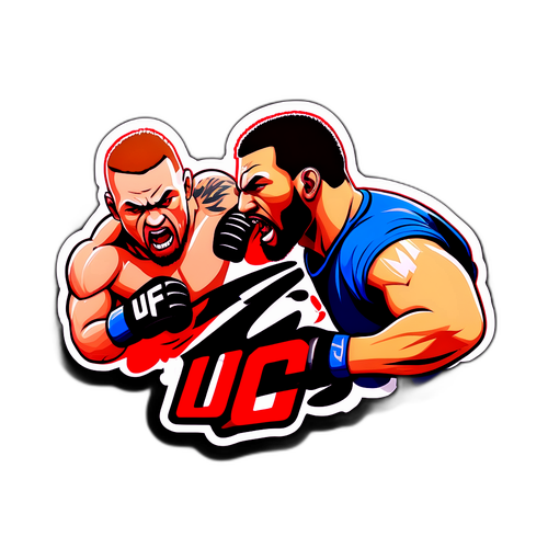 Autocollant de combat épique pour l'UFC 319