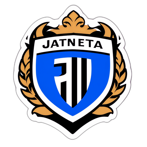 유벤투스와 아탈란타 팬 색상을 결합한 스티커