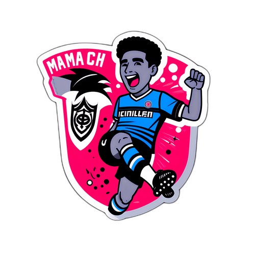 Calcomanía de Celebración de Fútbol