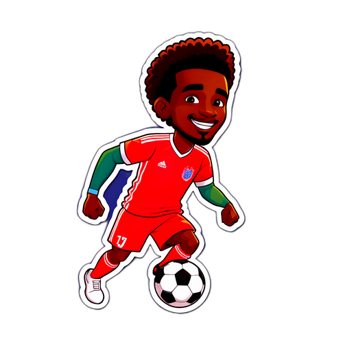 Adesivo Divertente di Musah