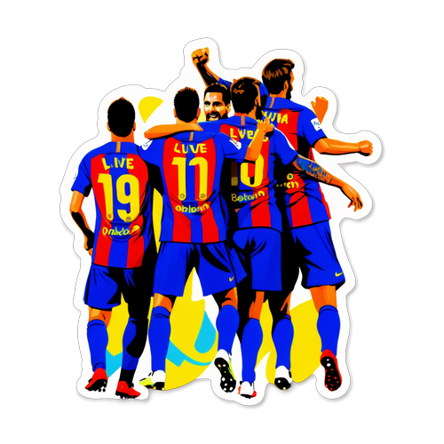 Fejringssticker fra FC Barcelona