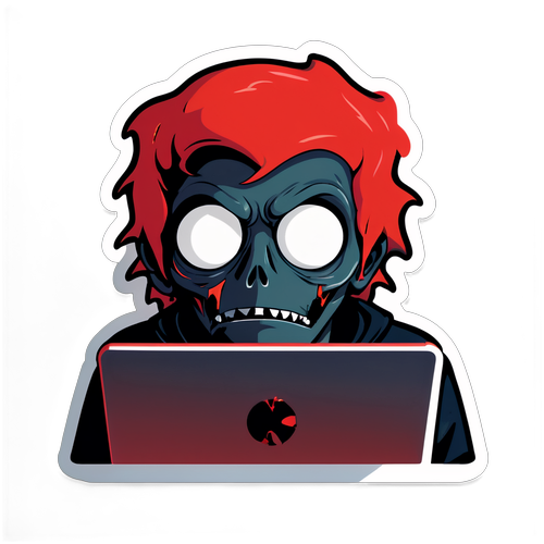 Horror-Stricken Developer Sticker