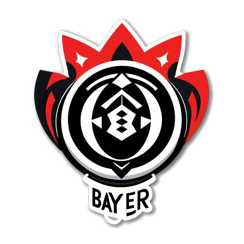 Eleganță Futbolistică: Autocolant Modern Bayer Leverkusen