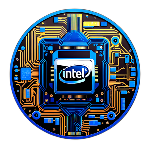 Stiker Senibina INTC (Intel)