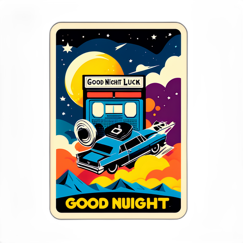 Retro-Poster-Version des Films 'Good Night and Good Luck'