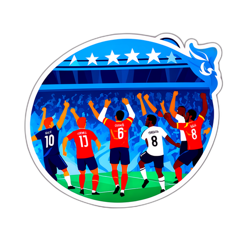 UEFA Champions League Vibes Aufkleber