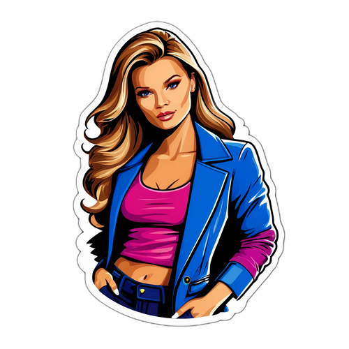 Stylowa Kobieta w Modnym Ubraniu