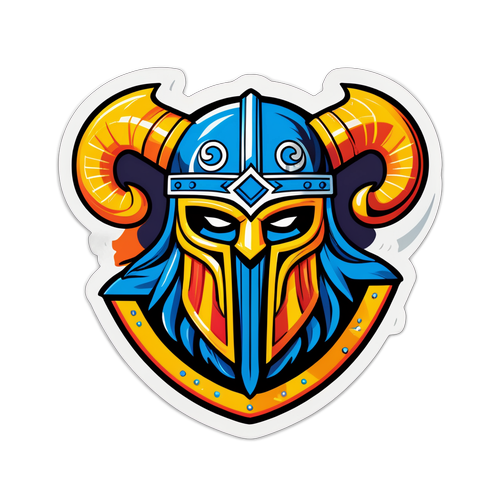 Vibrant Viking FK Logo Sticker