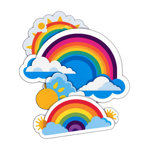 Sticker ng Maaraw na Araw