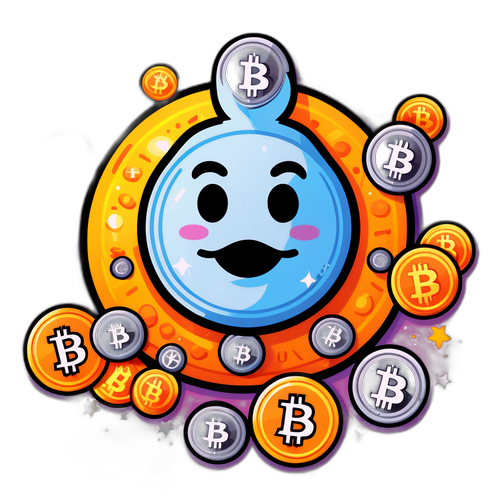 Sticker Bitcoin Perkataan Lucu