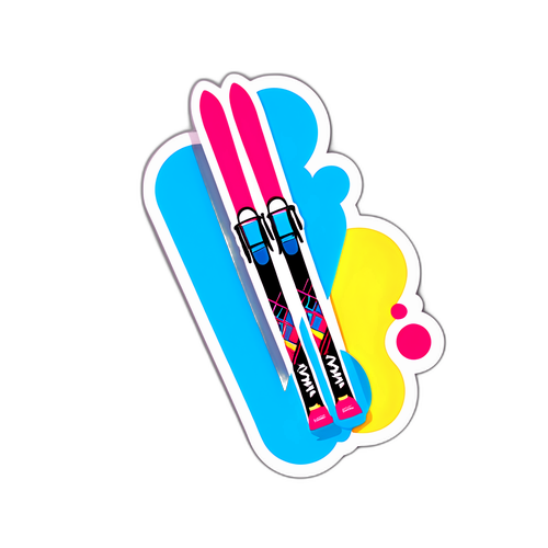 Skistock mit unkonventionellem Design